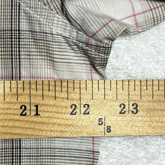 SCOTCH Plaid Shirt SPADE Graphics Men's XL Beige Casual Button Up NWT - Picture 7 of 17